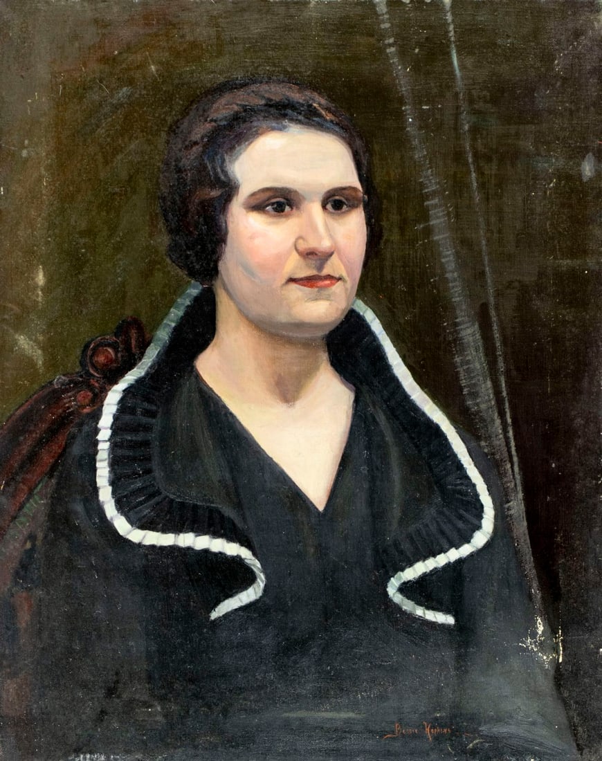 Bessie Hopkins (US,mid 20C) oil painting (1 of 12)