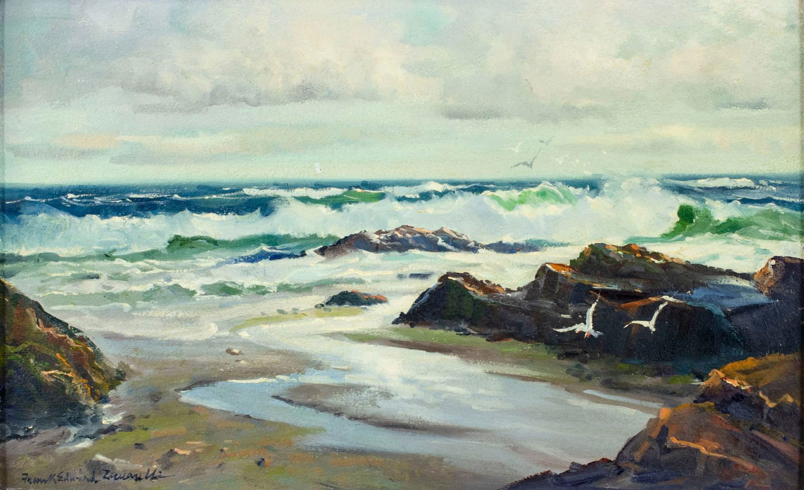 Frank Zuccarelli (NJ,PA,1921-2012) oil painting (1 of 14)