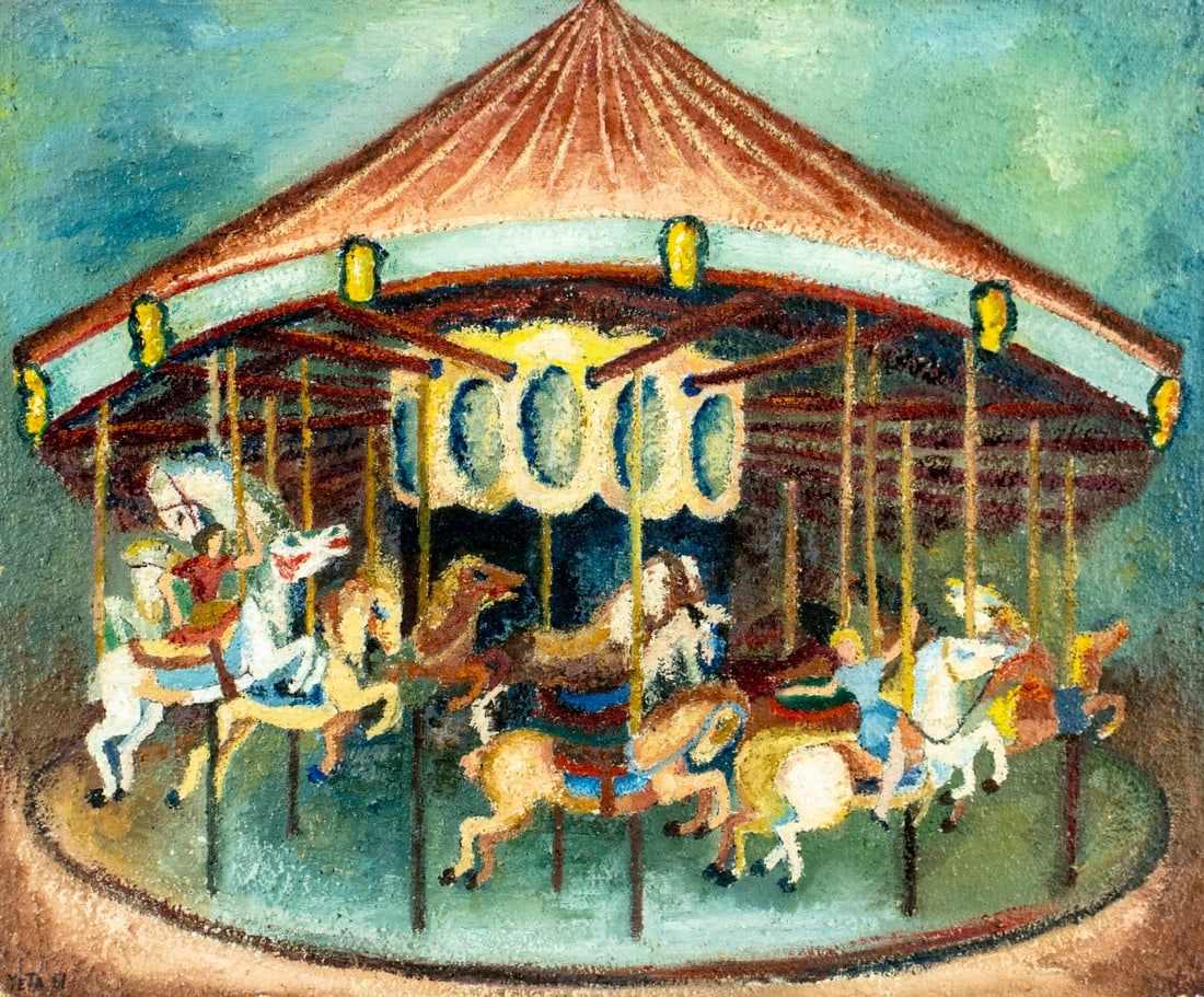 Yeta Morrison (US,mid 20C) oil painting (1 of 13)