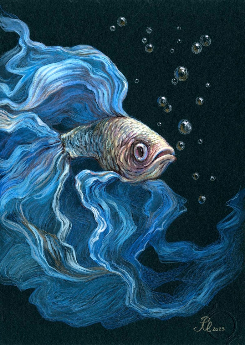 Lyudmila Rudenko (Ukraine,20/21C) mixed media painting (1 of 12)