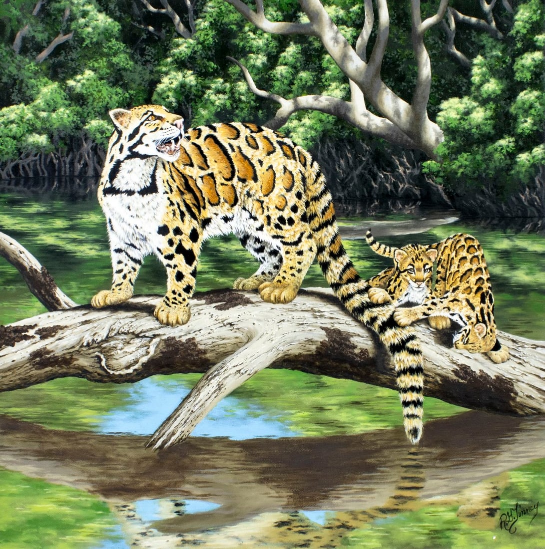 R G Finney (WY,20C) oil painting (1 of 13)