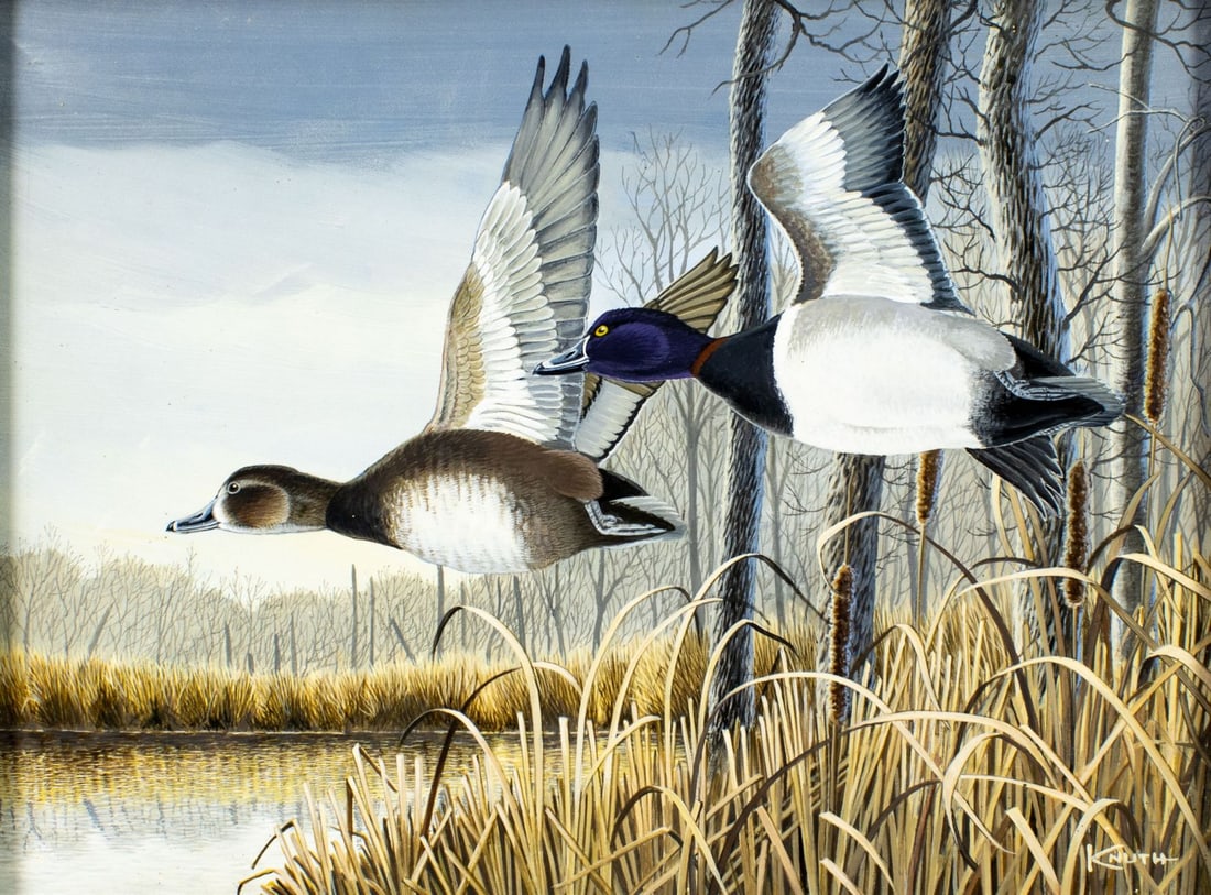 Carl Knuth (VA,WI,1937-2020) oil painting (1 of 12)