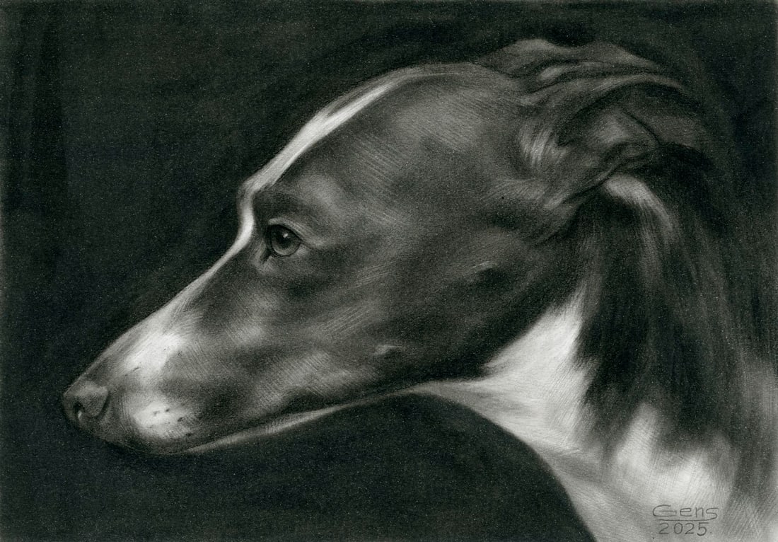 Viktoria Hensetska (Ukraine,20/21C) pastel painting (1 of 12)