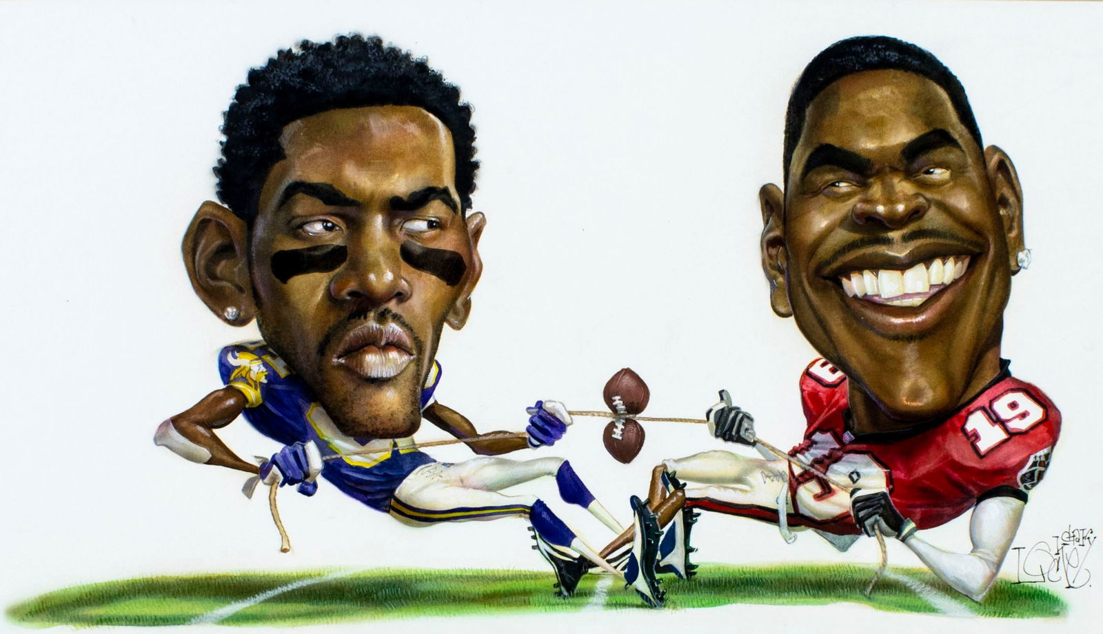 Gary Locke (MO,b 1963) gouache painting (1 of 10)