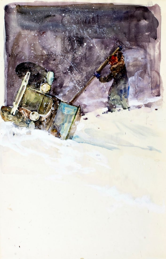 Charles Reid (MA,NY,1937-2019) watercolor painting (1 of 13)