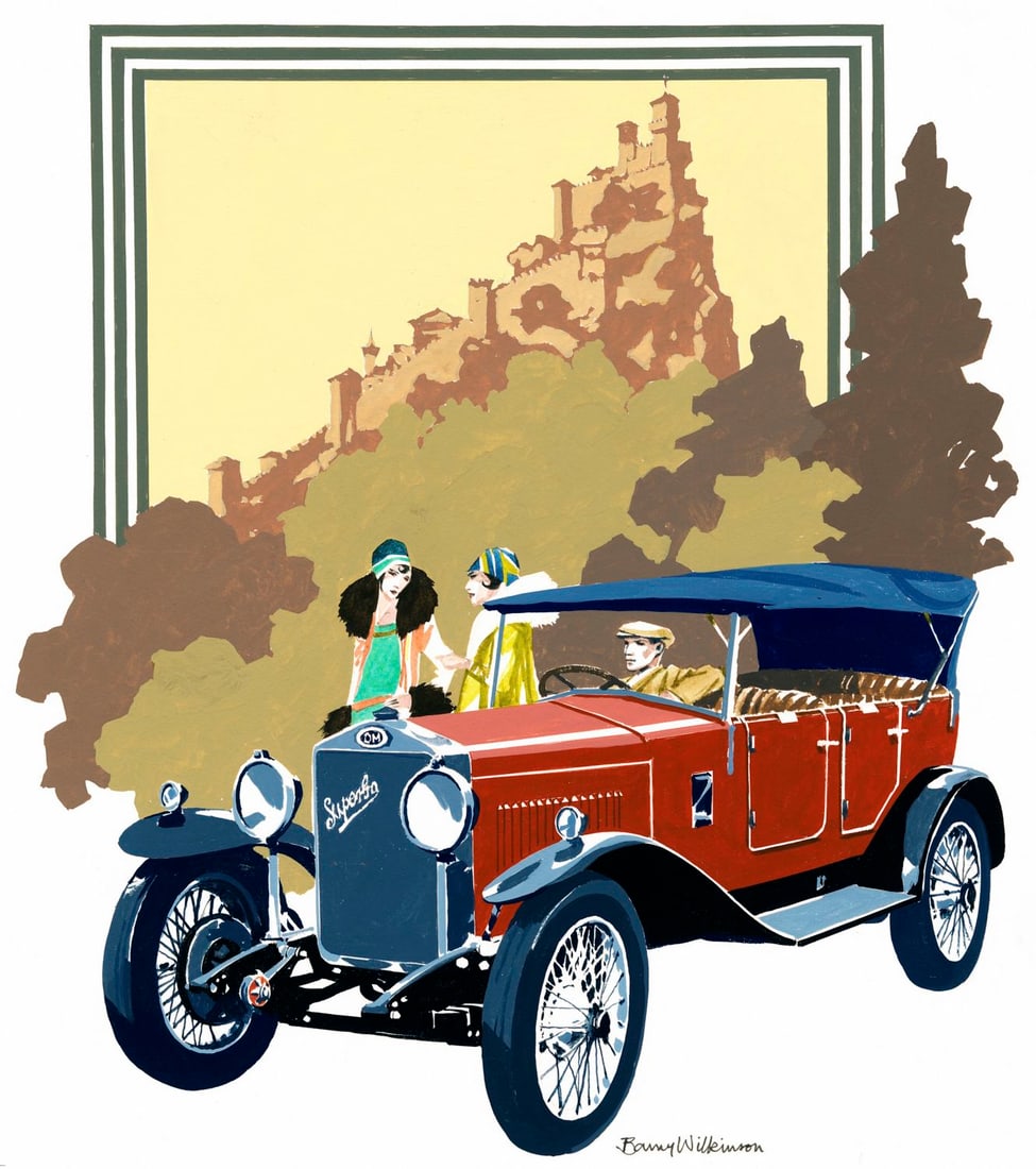 Barry Wilkinson (UK,1923-2007) gouache painting (1 of 13)