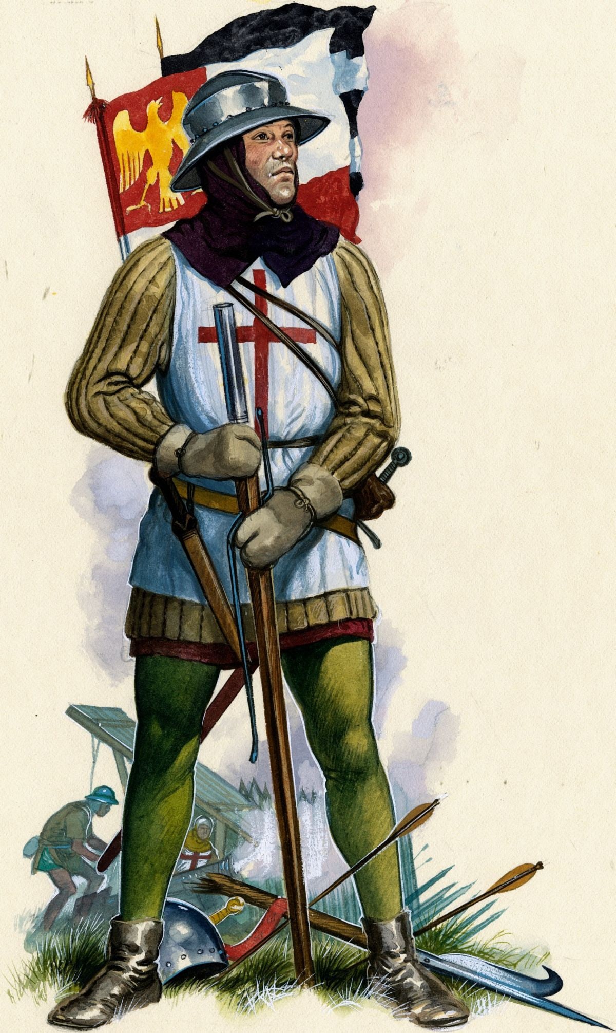 Gerry Embleton (UK,1941-?) watercolor painting (1 of 13)