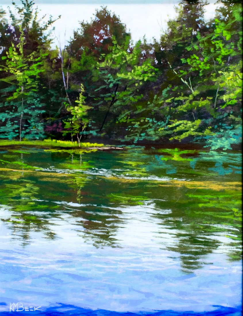 K M Beck (US,20/21C) pastel painting (1 of 13)