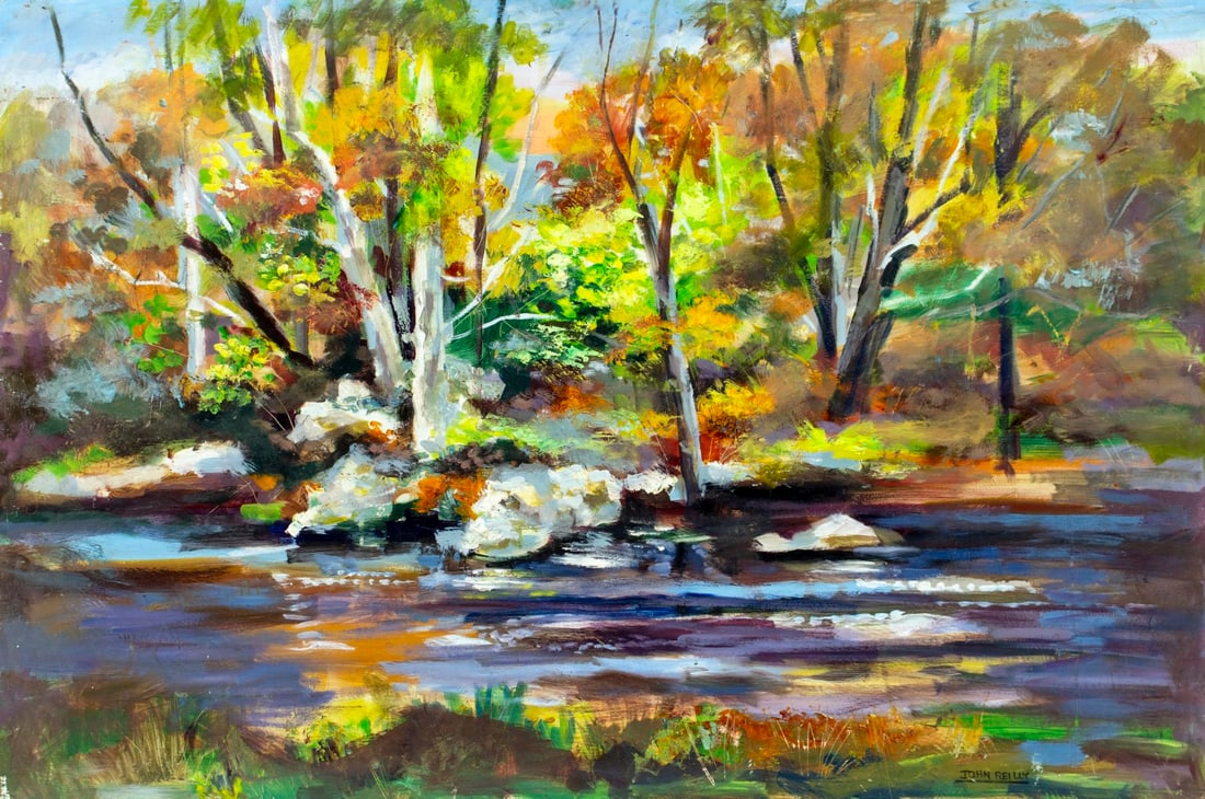 John Reilly (NY,NJ,1942-2021) oil painting (1 of 13)