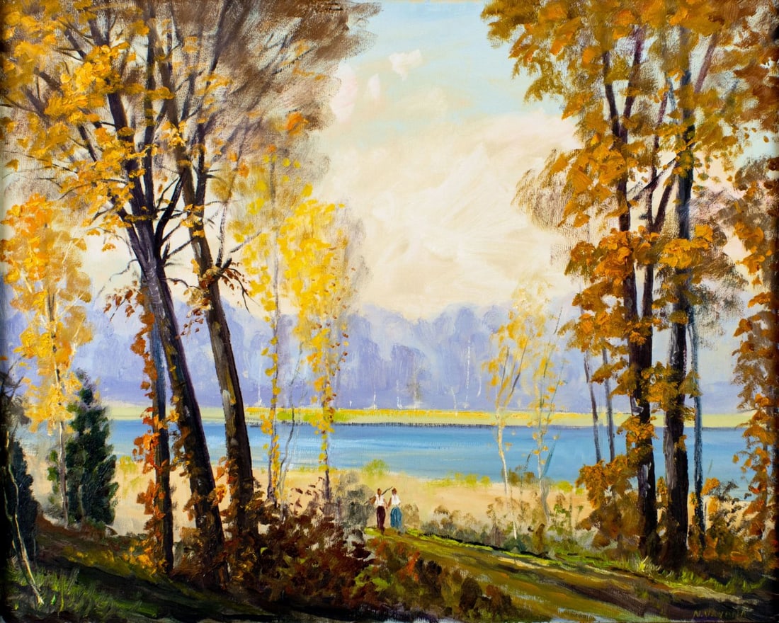 Nunzio Vayana (FL,ME,Italy,1878-1960) oil painting (1 of 13)