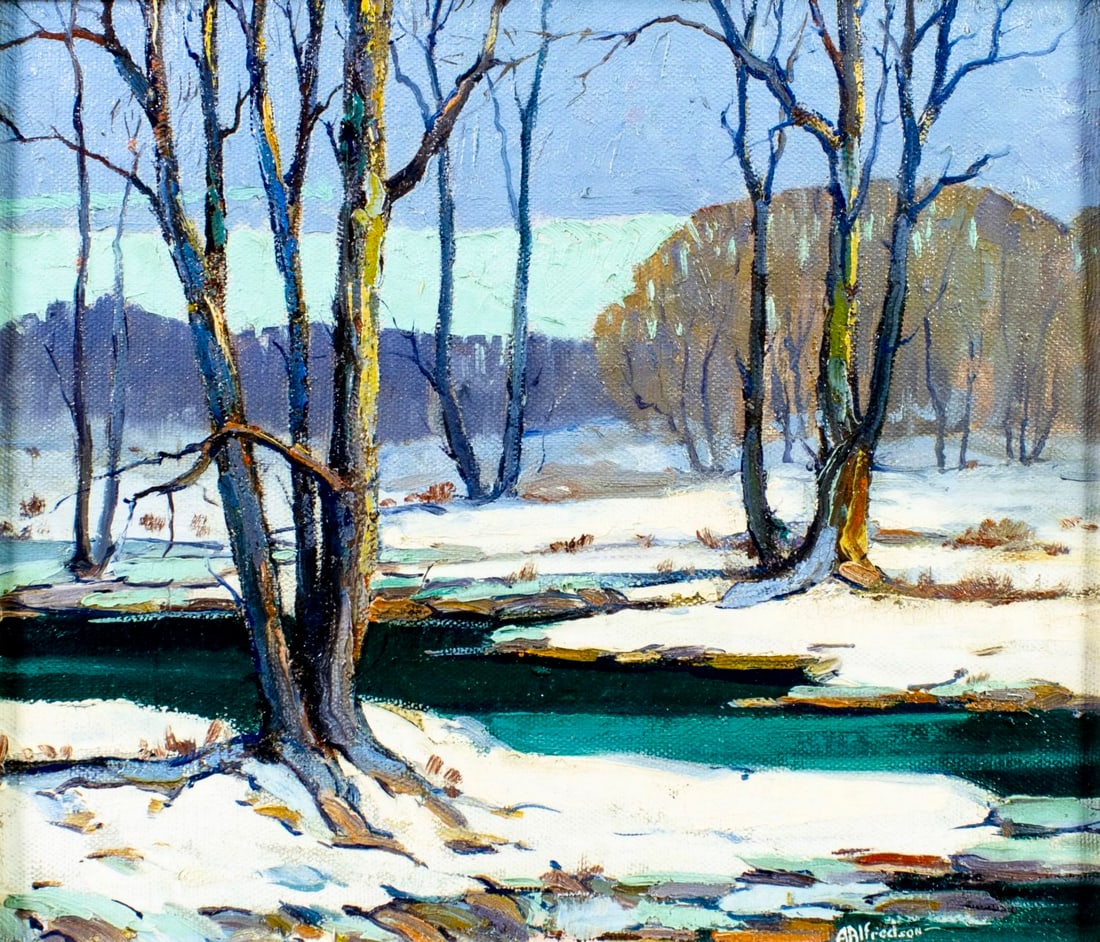 Albert Alfredson (IL,IN,1907-1977) oil painting (1 of 14)