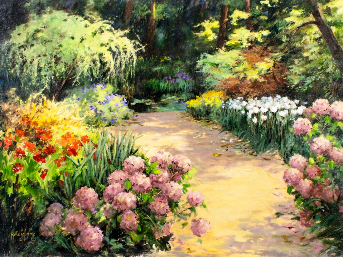 Natalie Levine (NY,FL,20/21C) oil painting (1 of 13)