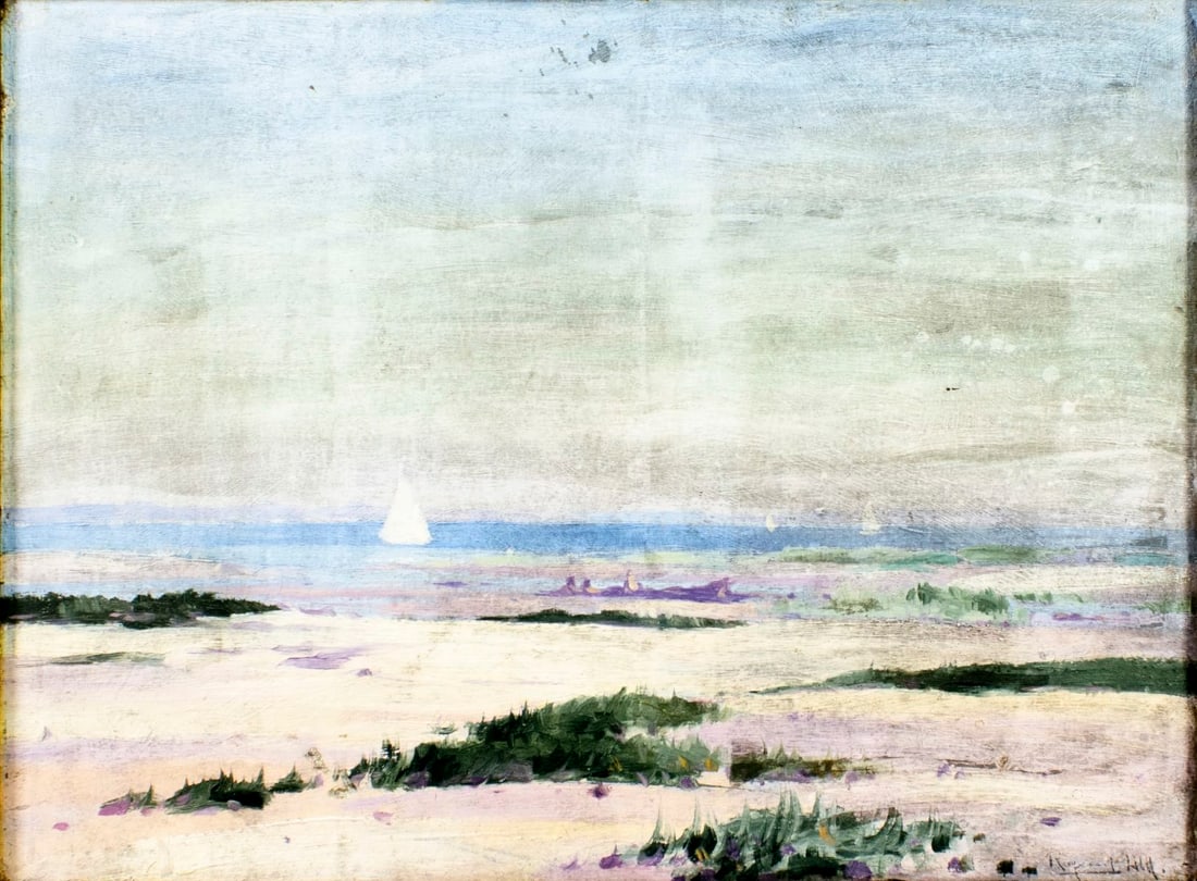 Raymond Hill (WA,CA,MA,1891-1980) oil painting antique (1 of 12)