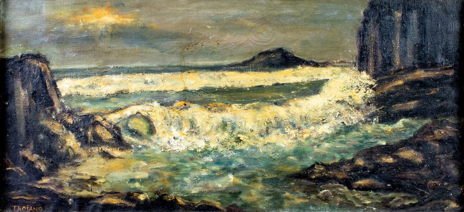 Troiano (US,mid 20C) oil painting (1 of 12)