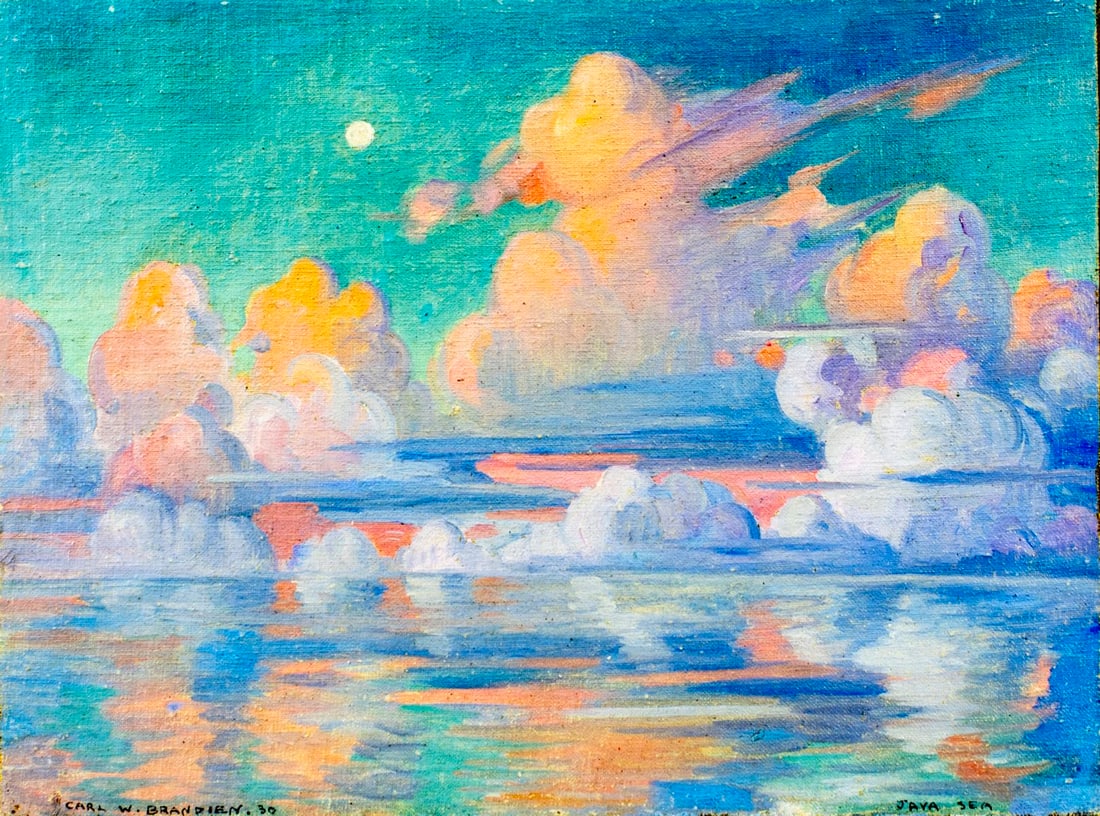 Carl Brandien (NY,1886-1965) oil painting antique (1 of 13)