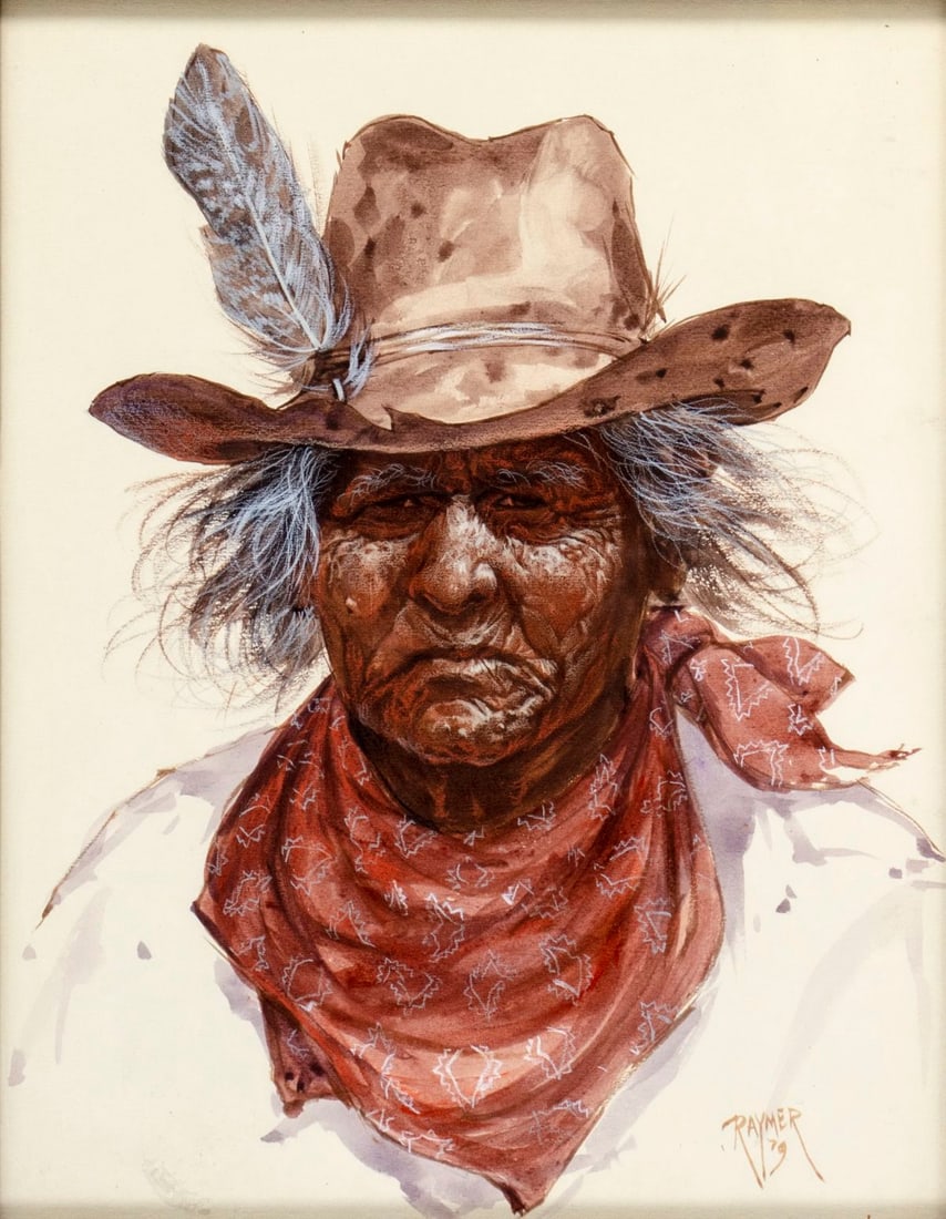 Ron Raymer (MO,KS,1943-2018) acrylic painting (1 of 14)