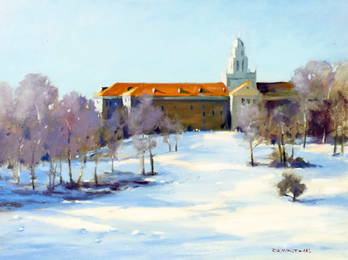 Robert Waltsak (NJ,b 1944) oil painting