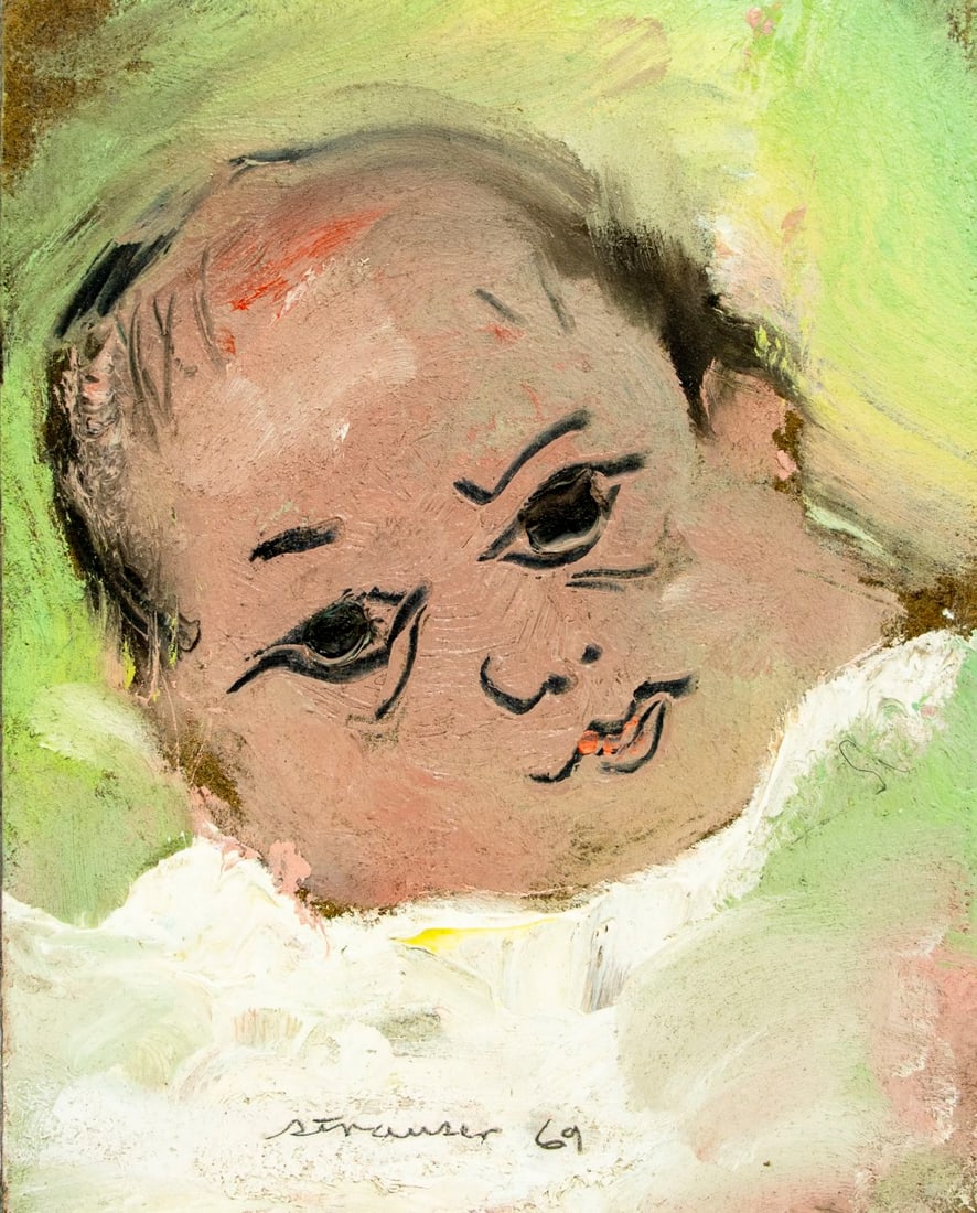 Sterling Strauser (PA,1907-1995) oil painting (1 of 12)