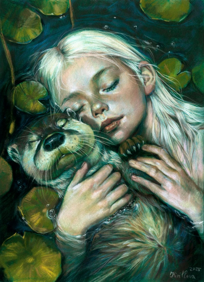 Julia Kirillova (Ukraine,b 1991) pastel painting (1 of 12)