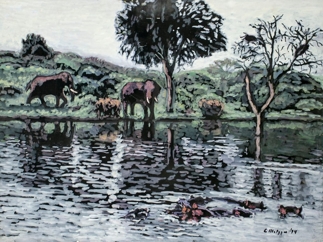 Evelyn Metzger (NY,Brazil,1911-2007) oil painting (1 of 13)