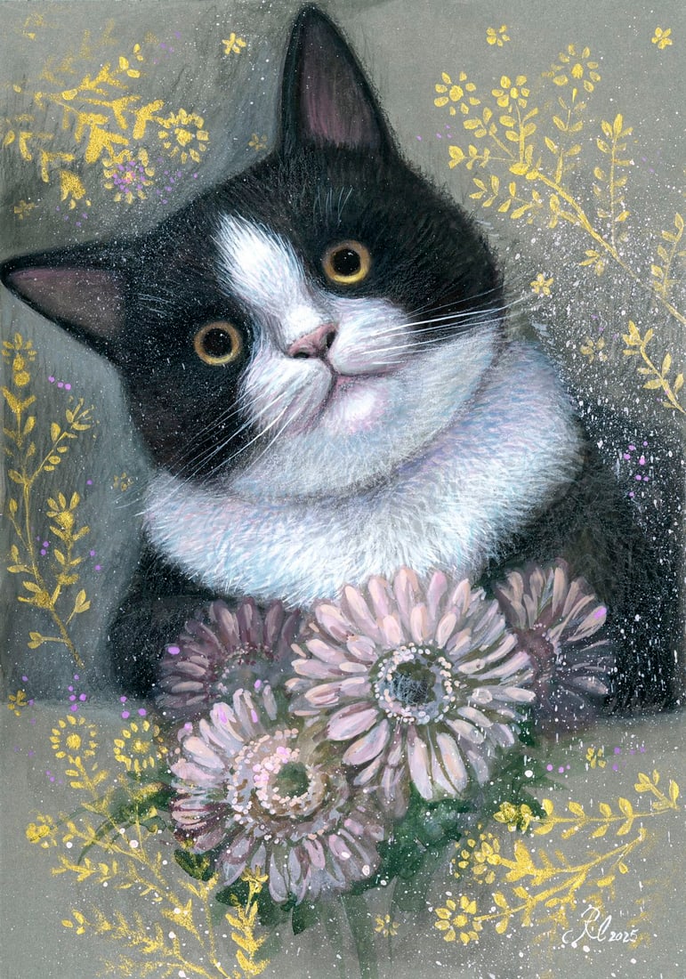 Lyudmila Rudenko (Ukraine,20/21C) mixed media painting (1 of 12)