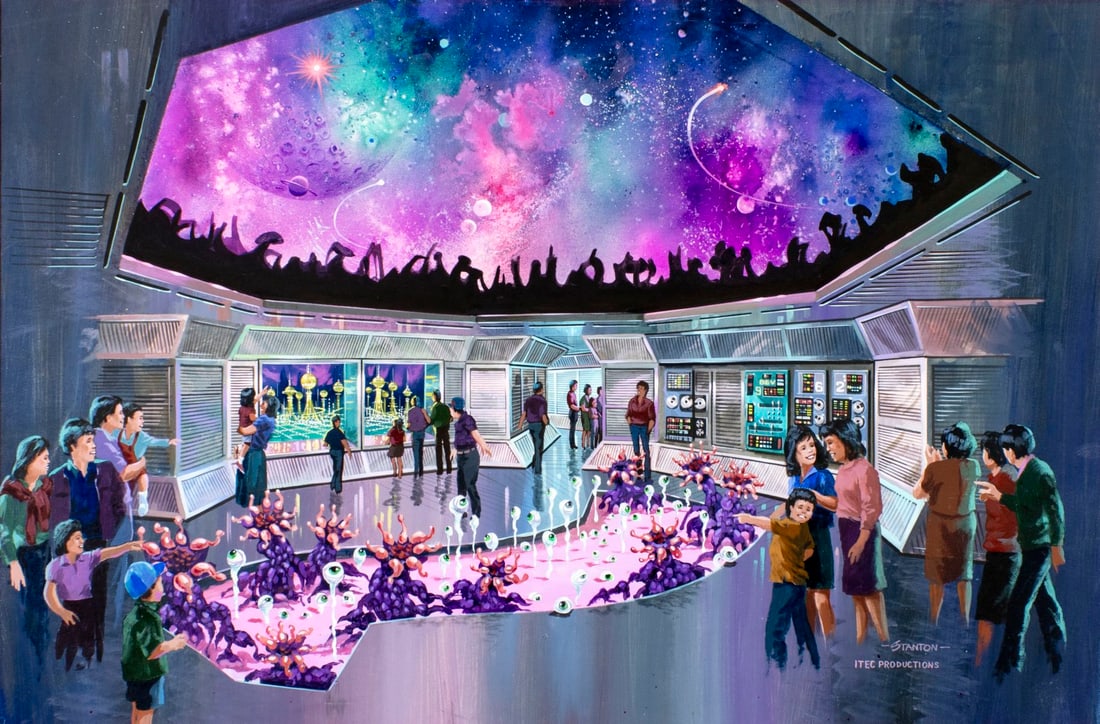 Reggie Stanton (US,20/21C) gouache painting (1 of 12)