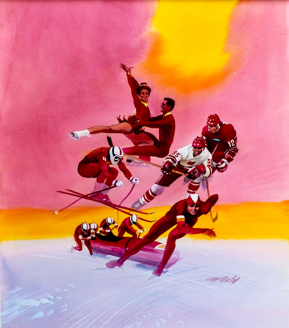 Tom McNeely (Canada,1935-?) watercolor painting (1 of 13)