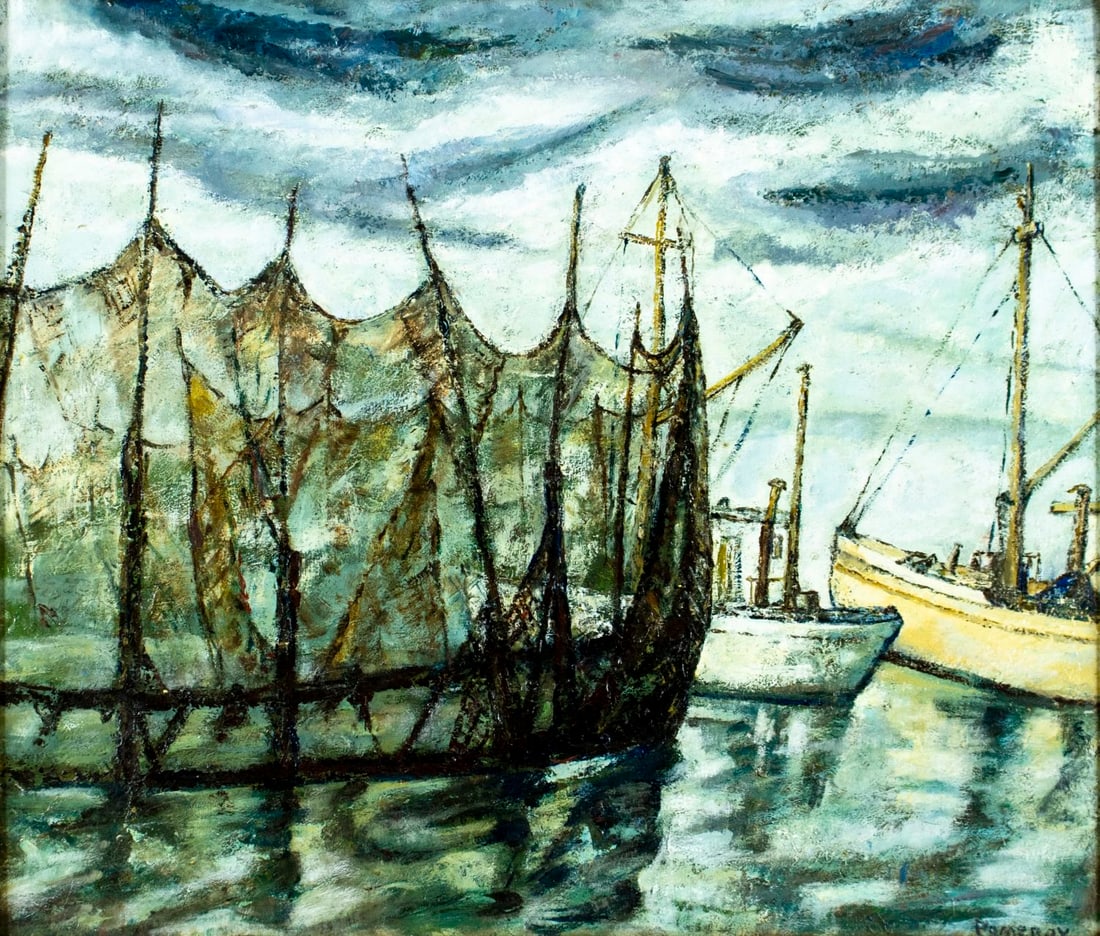 Florence Walton Pomeroy (ME,NJ,1889-1981) oil painting (1 of 13)