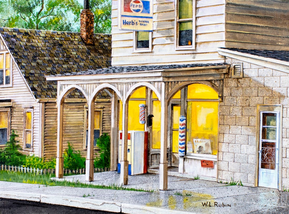 W L Rubin (US,20C) oil painting (1 of 13)