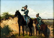 ATTR Jorgen Valentin Sonne (Denmark,1801-1890) oil painting antique