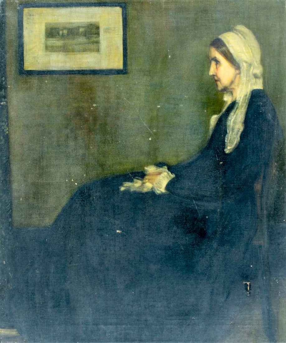 AFTER James McNeill Whistler (MA,UK,France,1834-1903) oil painting (1 of 12)