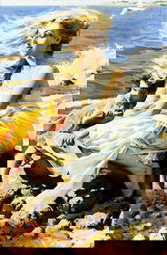 Katya Morgun (Russia,b 1982) oil painting: ARTIST: Ekaterina Morgun (Russia, born 1982) TITLE: Windy Afternoon (titled on verso) YEAR: 2009 MEDIUM: oil on canvas CONDITION: Overall good. No visibl