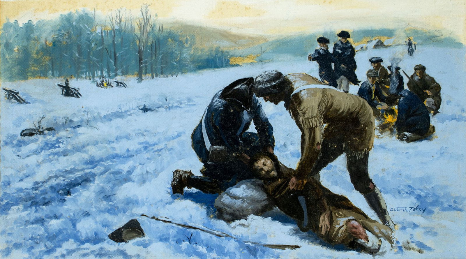 Alton Tobey (CT,1914-2005) oil painting (1 of 12)