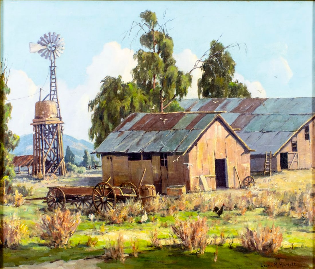 Laura Hewitt (UK,CA,1897-1978) oil painting (1 of 13)