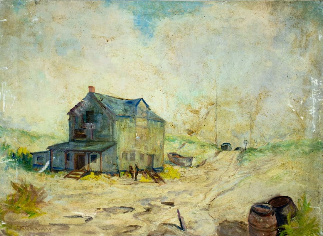 Theodore Gramm (PA,1888-1961) oil painting (1 of 12)