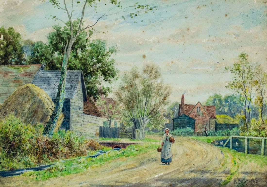 Reginald Kortright (UK,Canada,1876-1948) watercolor painting (1 of 12)