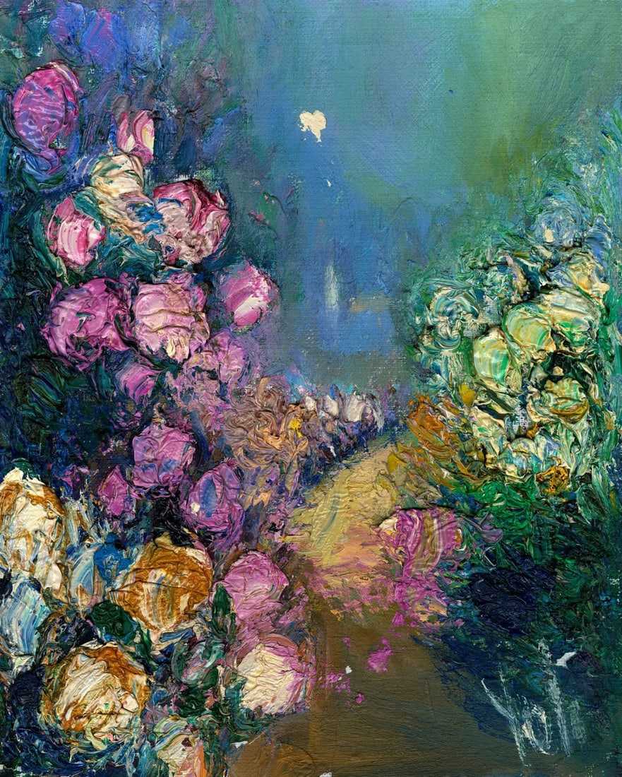 Yolanda Razzeto (Peru,1948-?) oil painting (1 of 13)