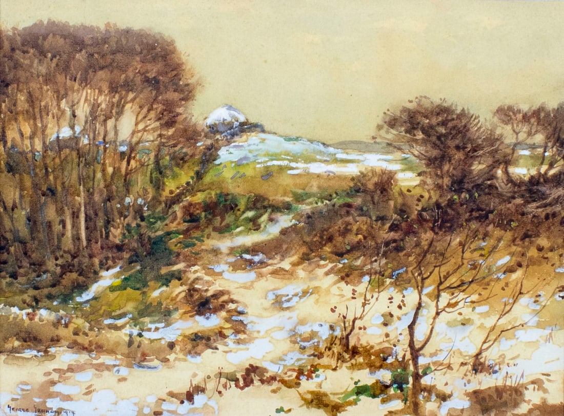 George Graham (UK,1881-1949) watercolor painting antique (1 of 12)