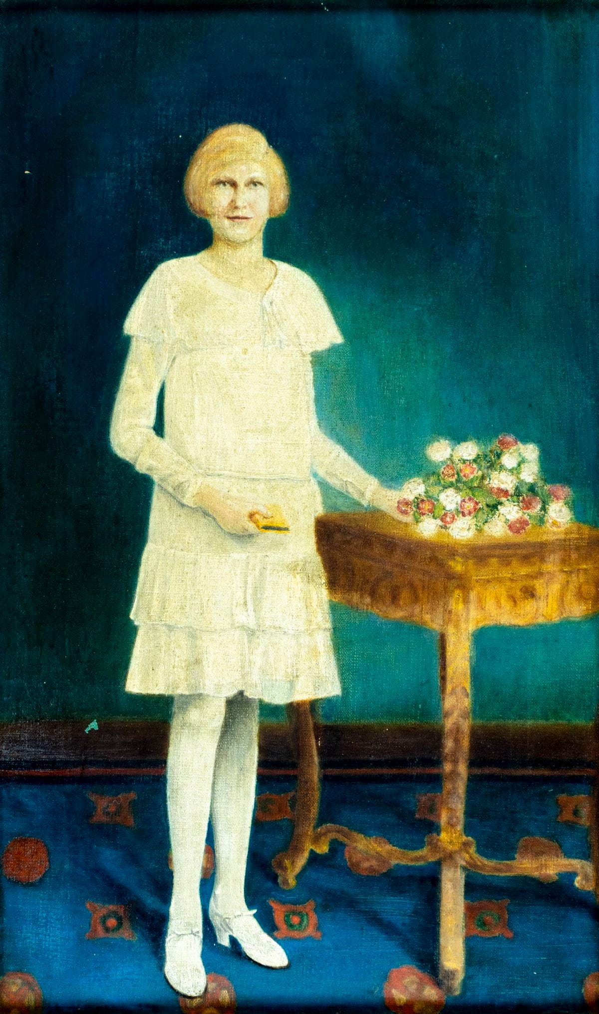 Antique early 20C American oil painting (1 of 11)