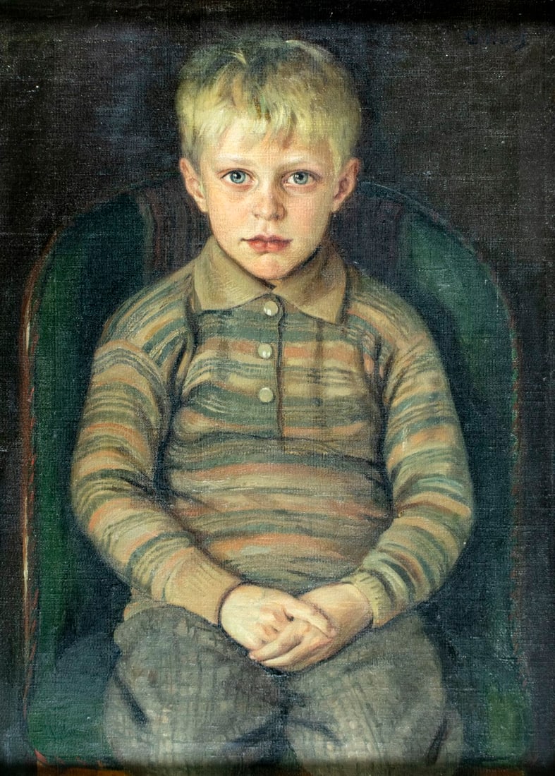 Anton Cilio Jensen (Danish,German,mid 20C) oil painting (1 of 11)