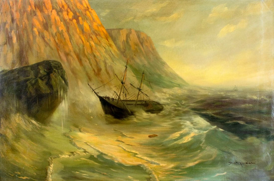 Jacob Parker (Europe,20C) oil painting (1 of 13)