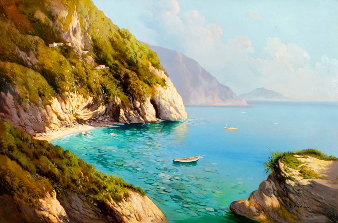 Carlo Cordua (Italy,b 1963) oil painting (1 of 13)