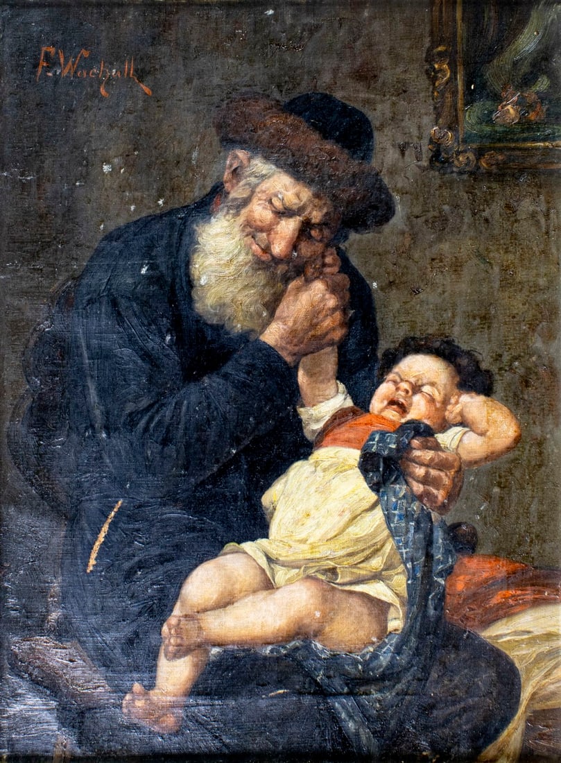 F Wachull (German,19C) oil painting antique (1 of 13)