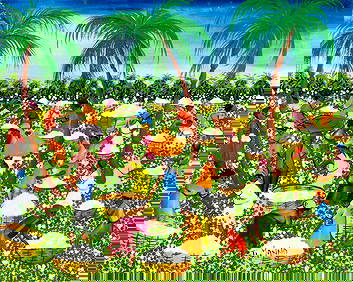 Ti Manno (Haiti,20C) oil painting (1 of 12)