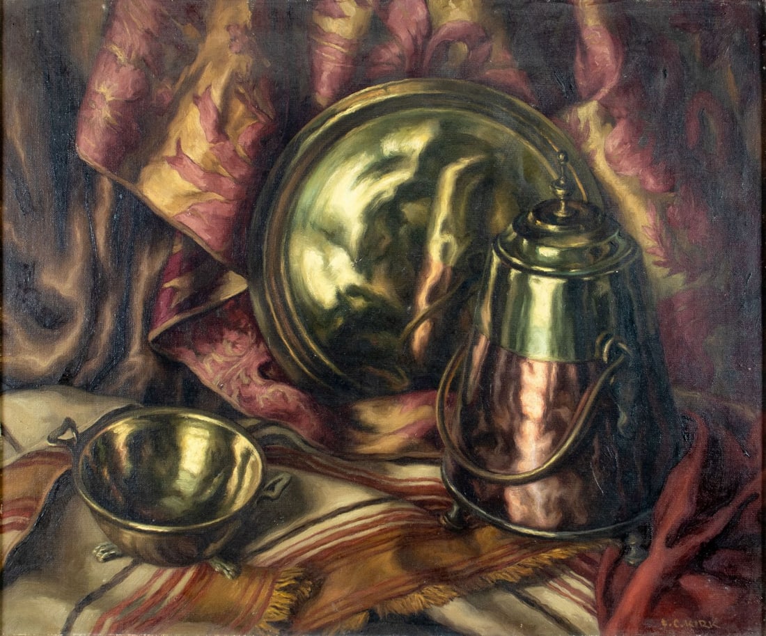 Frank Cohen Kirk (PA,NY,Russia,1889-1963) oil painting (1 of 12)