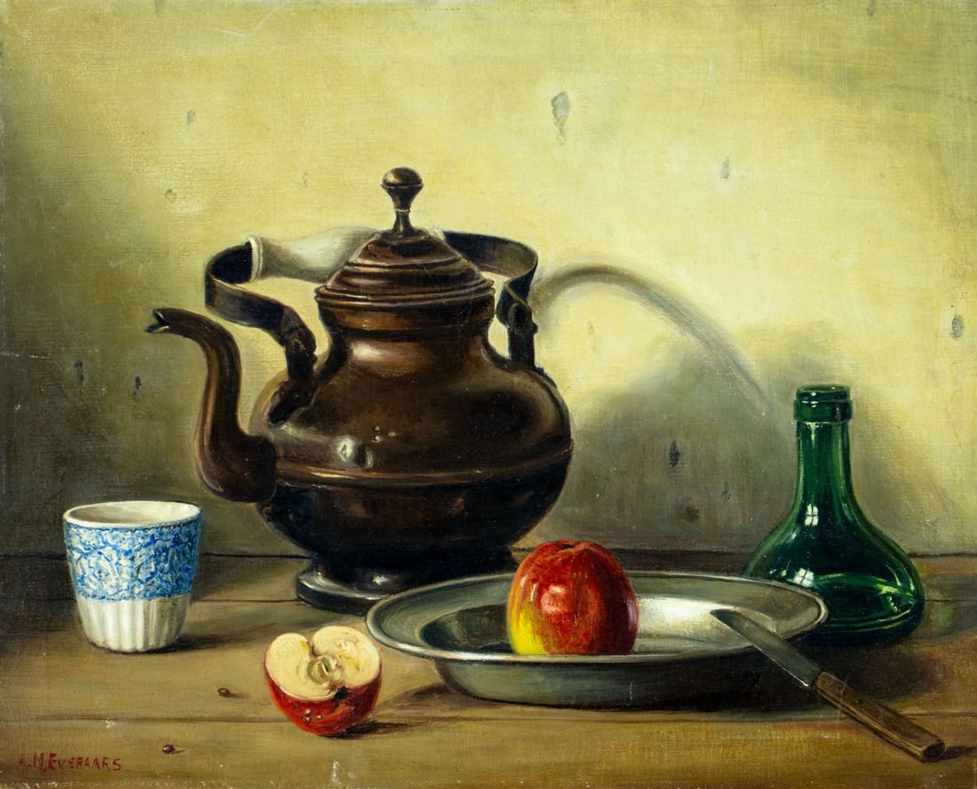 Adrian Marinus Everaars (Denmark,1897-1980) oil painting (1 of 13)