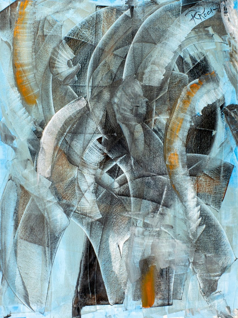 Pios Rodaman (FL,Brazil,b 1953) acrylic painting (1 of 13)