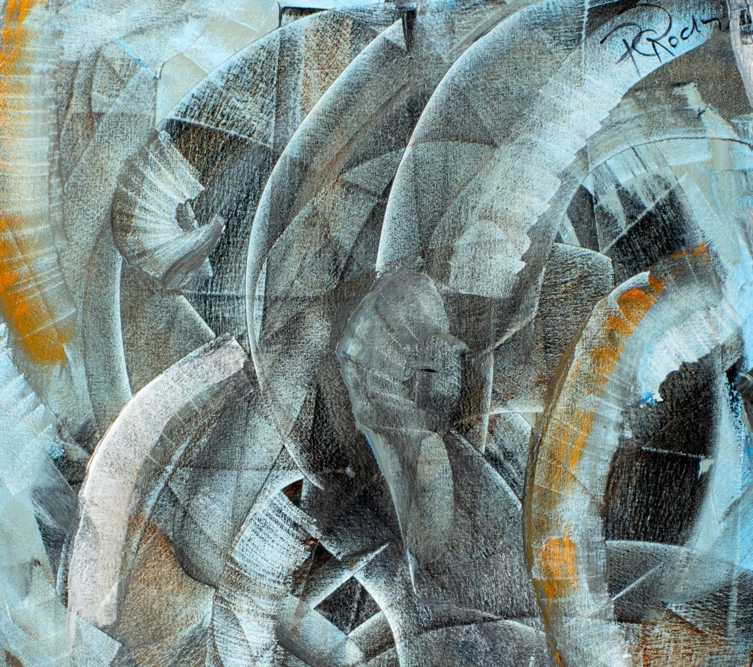 Pios Rodaman (FL,Brazil,b 1953) acrylic painting - 6