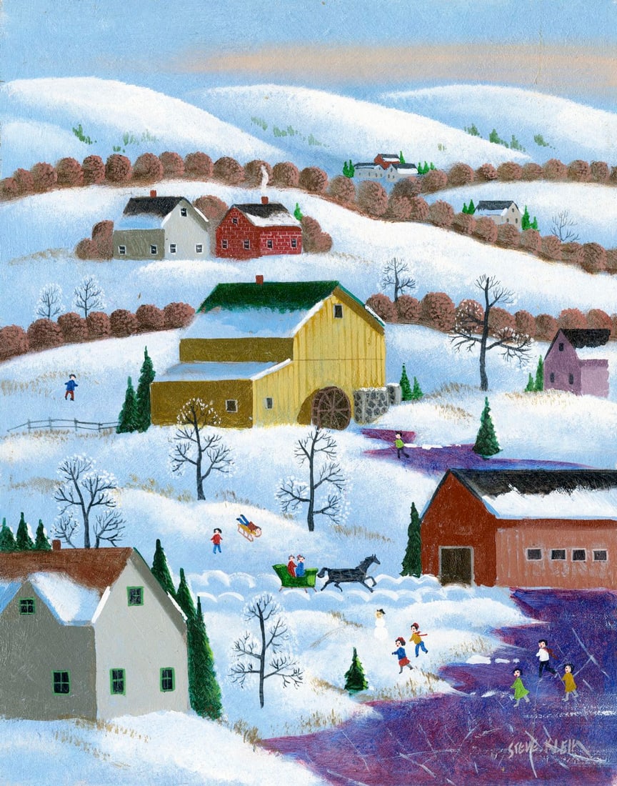 Steve Klein (CA,b 1965) oil painting (1 of 12)