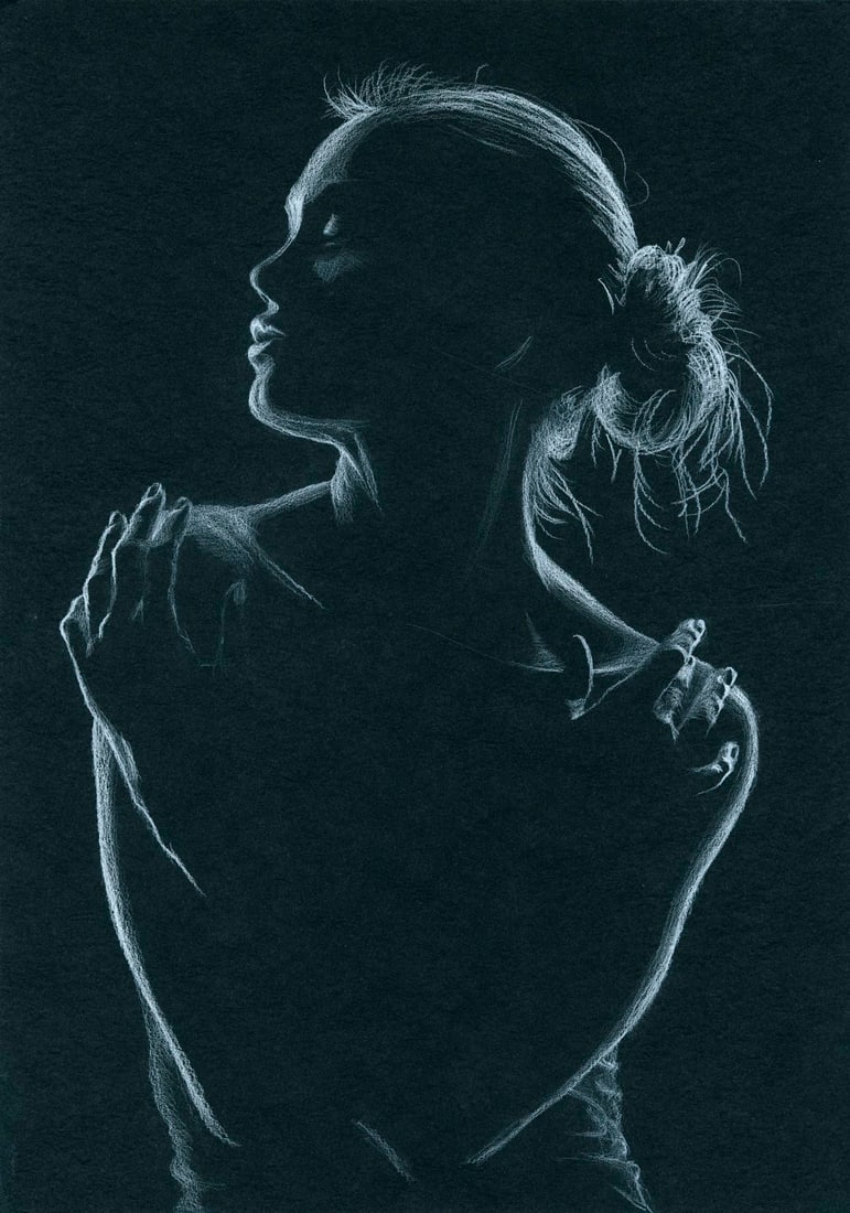 Anna Tetragon (Ukraine,20/21C) pastel painting (1 of 12)